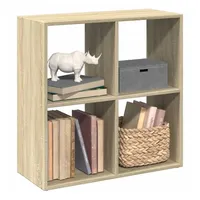 vidaXL Raumteiler-Bücherregal 69,5 x 29 x 69,5 cm Braun
