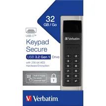 Verbatim Keypad Secure 32GB USB 3.1 schwarz (49430)