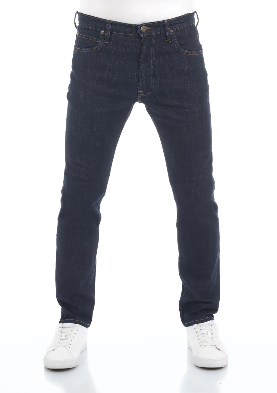 Lee Herren Jeans Jeanshose Rider Slim Fit Blau L701Px36 Normaler Bund Reißverschluss W 33 L 34