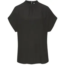 LASCANA Kurzarmbluse schwarz 46