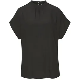 LASCANA Kurzarmbluse schwarz 46