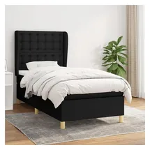 vidaXL Boxspringbett 100 x 200 cm Schwarz