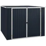 3,8m2 Gerätehaus Metall Fahrradgarage Geräteschrank Gartenschuppen 195cm Grün