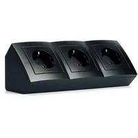 McPower Mehrfachsteckdose Flair 0,15 m Schwarz 3 St.