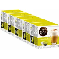 Nescafé DOLCE GUSTO Cappuccino, Kaffee, KaffeKAPSEL, 5er Pack, 5 x 16 KAPSELN