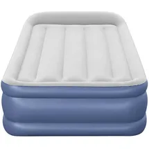 BESTWAY Tritech Twin Reinforced Einzel-luftbett Mit Eingebauter Pumpe - Grey / Black - 191 x 97 x 46 cm