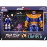 Marvel Press Marvel Legends Series Gamerverse Psylocke vs Thanos Action-Sammelfiguren, Violett