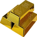 3 Stück Gefälschte Goldbarren Kunststoff Gefälschte Goldene Ziegel Replik Goldbarren Bullion Goldbarren Dekorationen Ziegel Prop Film Prop Briefbeschwerer