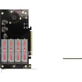 DeLock 90050 PCI-Express Karte zu 4 x intern NVMe Card
