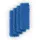 BestLivings Bodenwischer Ersatzbezug Mikrovelour Chenille Blau 4er Pack