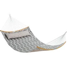 Songmics Hängematte 200 x 140 cm Beige/Mehrfarbig