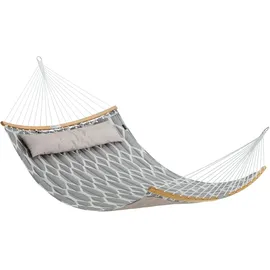 Songmics Hängematte 200 x 140 cm Beige/Mehrfarbig