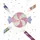 Folia Klebestift Glitter Glue Spiral 6 x 10,5 ml