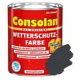 Consolan Wetterschutz-Farbe 750 ml anthrazit seidenglänzend