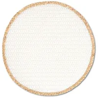 Zeller Tischset NATURE Ø weiß - DH 38x7 cm