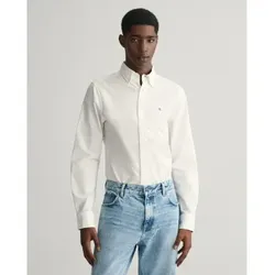 Gant für Herren. 3230115 Oxford Slim Fit Stretch Hemd weiß (XXL), Lässig, Baumwolle, Klassisch, Langarm