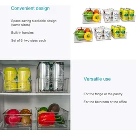 Intirilife Aufbewahrungsbox 6-teilig transparent