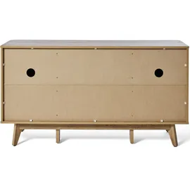 Jahnke Sideboard Wave 149,5 x 80 x 39,8 cm Braun / Weiß