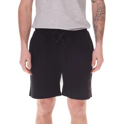 U.S. POLO ASSN. Herren Freizeit- & Sport-Shorts leichte Fitness-Short mit U.S. Polo Stickerei kurze Hose US16738 191 Schwarz/Rot - M