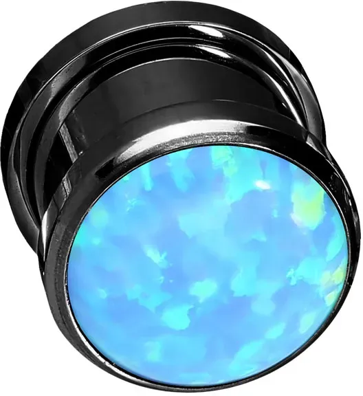 Chirurgenstahl Plug SYNTHETISCHER OPAL