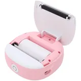 Fockety Tragbarer Thermodrucker, Kompakter, Leichter -Drucker für Smartphones mit WalkPrint-APP-Unterstützung, Zum Drucken von Etiketten, Listen und Notizen per Telefon für Studenten (PINK)