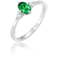 Elli Ring 925 Sterling Silber Verlobungsring in Silber | Gr.: 56