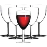 Mepal Kunststoff-Rotweingläser SAN 300 ml 6er Set
