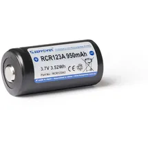 Keeppower RCR123A 16340 950 mAh 1 St.