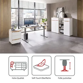 Innostyle Voleo E-Schreibtisch DETROIT - B/H/T ca. 160,00x72,00x77,00