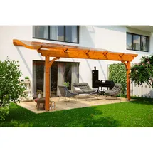 SKANHOLZ Terrassenüberdachung Verona 541 x 239 cm eiche hell