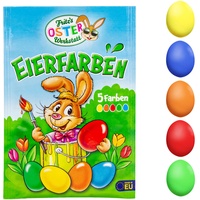 Fritz's Oster Werkstatt Eierfarben 5 Farben bunte Ostereier färben Färbepulver