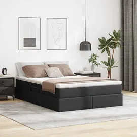 vidaXL Aufbewahrungsbett 140 x 200 cm Schwarz