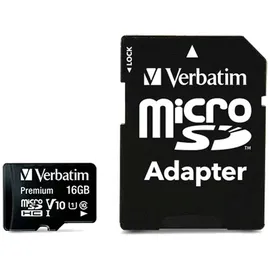 Verbatim microSDHC 16GB Class 10 + SD-Adapter