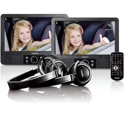 MES-415 Dual-Bildschirm 22,9 cm (9 Zoll) Tragbarer DVD-Player