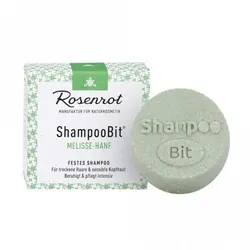 Rosenrot festes Shampoo Melisse-Hanf (trockene Kopfhaut)