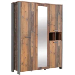 FORTE Kleiderschrank Clif 156 x 205 cm Holzoptik