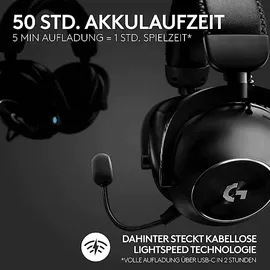 Logitech PRO X 2 LIGHTSPEED + Stand, Over-ear Gaming-Headset Ständer Schwarz