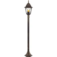 Brilliant Außenstandleuchte Metall/Glas 120 cm E27 schwarz gold