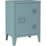 [en.casa] Nachttisch, Inari Türgriff Links Stahl Graublau