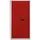 BISLEY Stahlschrank Metall 91,4 x 40,0 x 195,0 cm grau/rot 4 Fachböden abschließbar