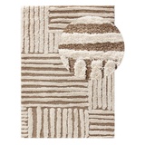 benuta Hochflor-Teppich Tibo, benuta, rechteckig, Höhe: 31 mm, Kunstfaser, Berber, Ethno-Style, Wohnzimmer beige|weiß 120 cm x 170 cm x 31 mm