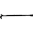 Rehaforum Gehstock mit anatomischem Griff links schwarz