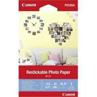 Canon RP-101 wiederaufklebbares Fotopapier matt weiß, 10x15cm, 260g/m2, 5 Blatt (3635C002)