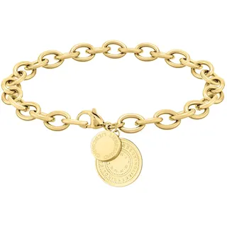 Liebeskind Berlin Armband mit Anhänger aus Edelstahl (Gold), 20 cm