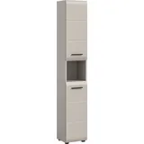 WELLTIME Florenz Stauraumschrank 30 x 185 x 30 cm Beige