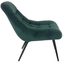 SalesFever Sessel XXL Samt Metall schwarz