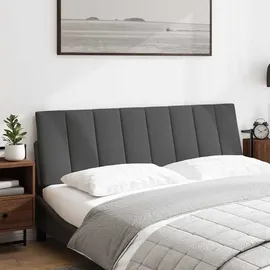 vidaXL Kopfteil-Kissen Hanko Dunkelgrau 160 cm Stoff