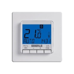 Eberle FIT 3R - UP-Uhrenthermostat, Displayfarbe blau