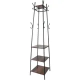 Relaxdays Garderobenständer Relaxdays 140 x 43 x 43 cm Schwarz