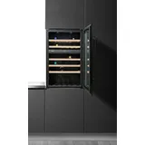 Amica WK 341 220 S für 58 Standardflaschen á 0,75l, Einbaukühlschrank, Schwarz